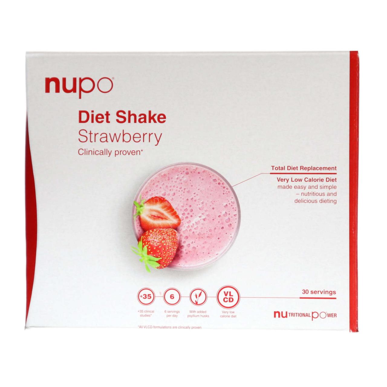 Nupo Diet Shake Value Pack - Strawberry 30 port. 960 gr