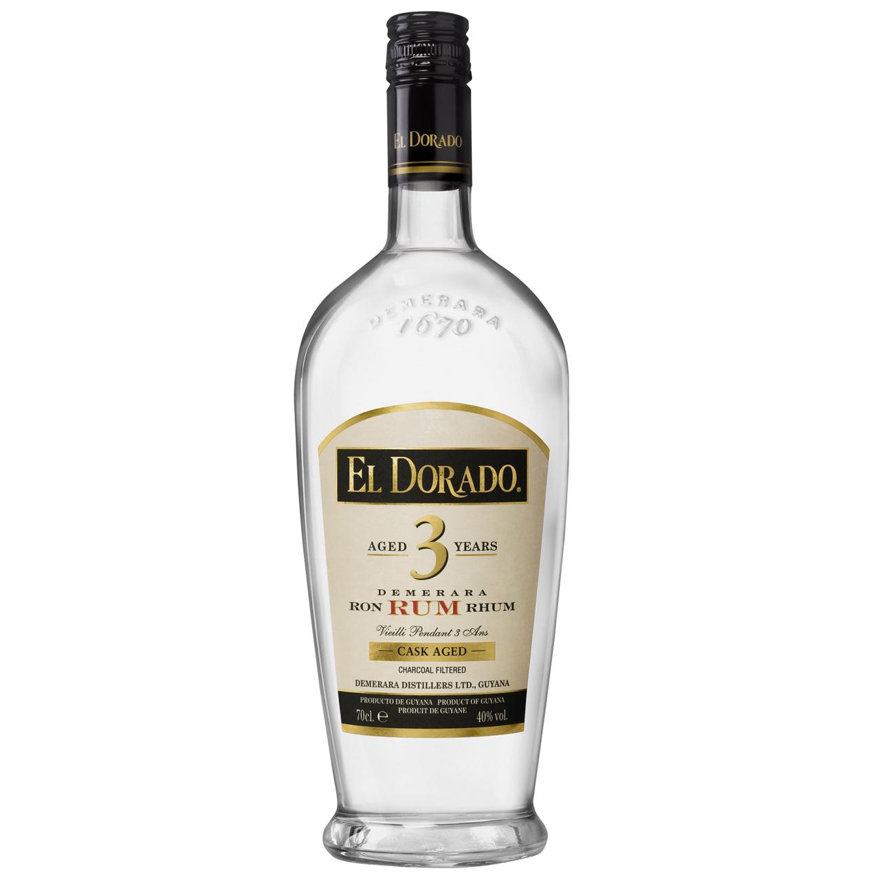 El Dorado Rum  3 Jahre 40% 0,7l