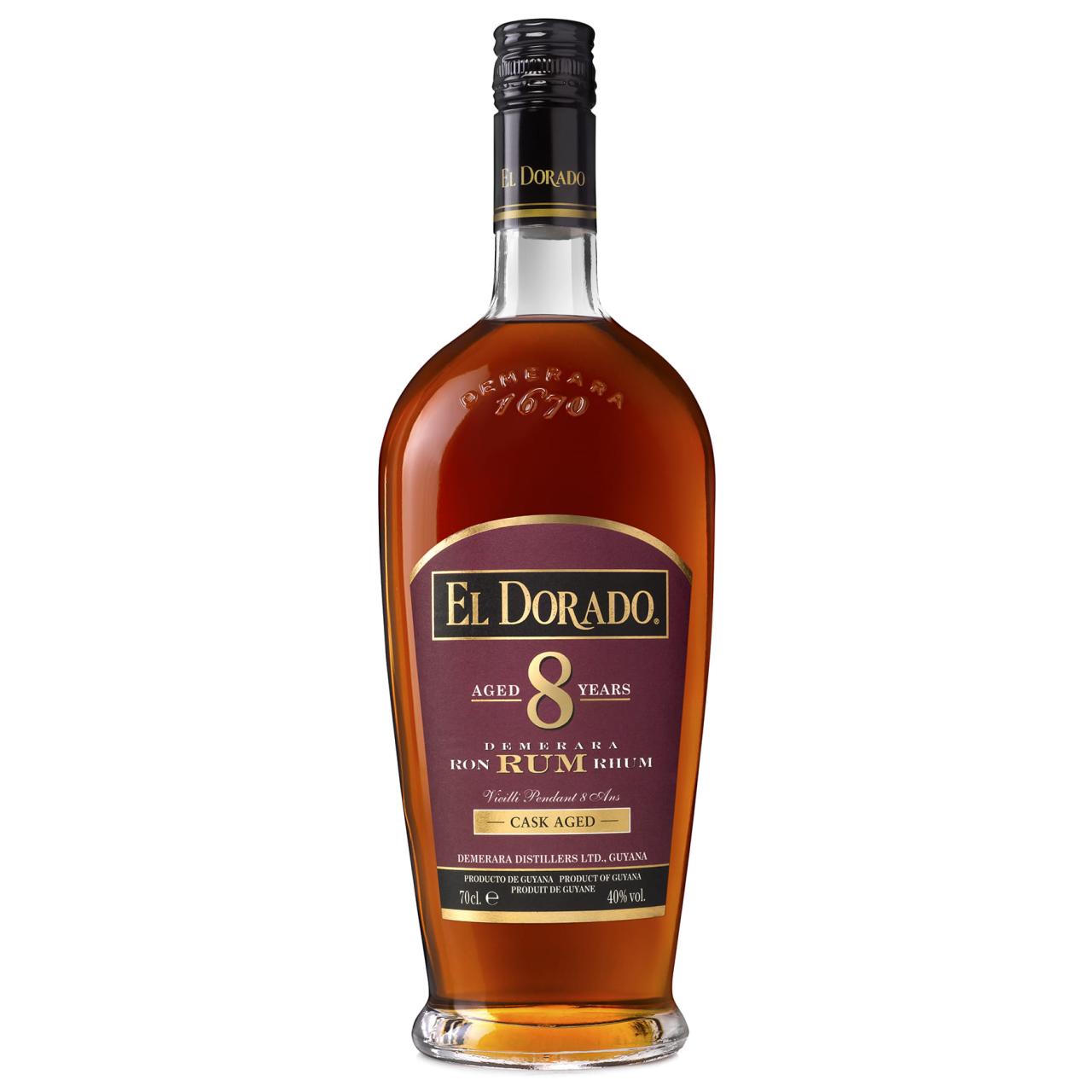 El Dorado Rum  8 Jahre 40% 0,7l