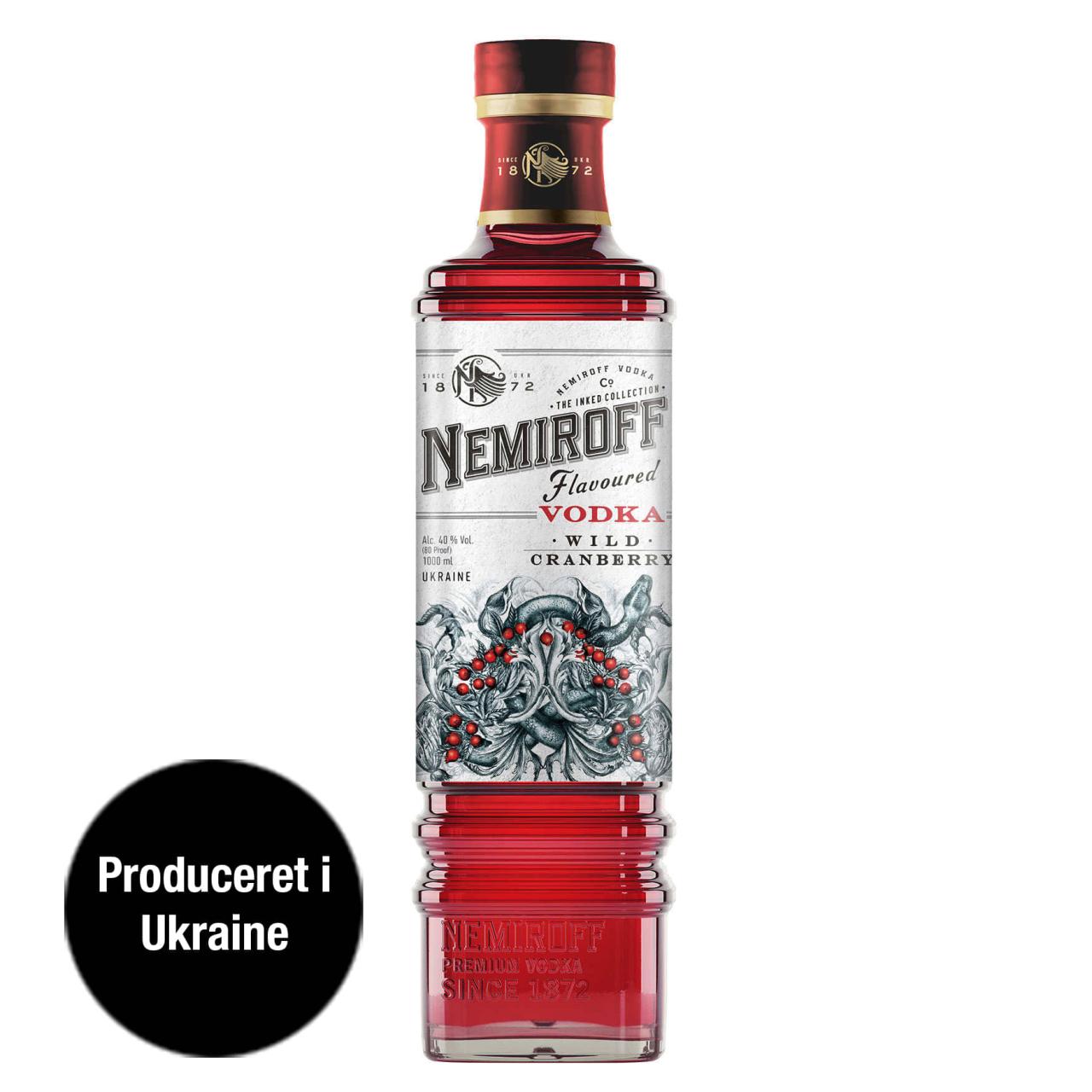 Nemiroff Wild Cranberry Vodka 40% 1,0l