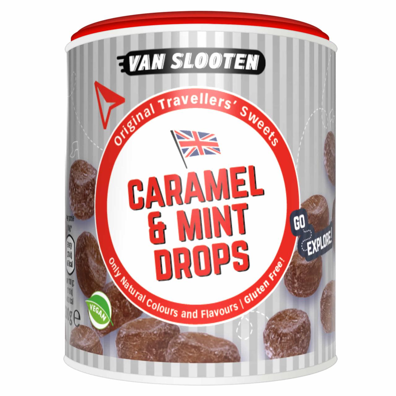 Van Slooten Travellers' Sweets Caramel Mint Drops 200g