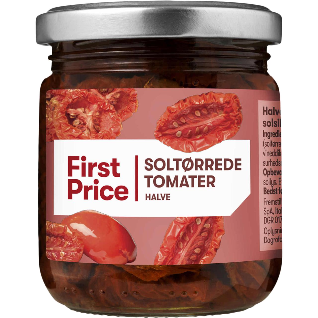 First Price Soltørrede Halve Tomater/Sonnengereifte halbe Tomaten 185g