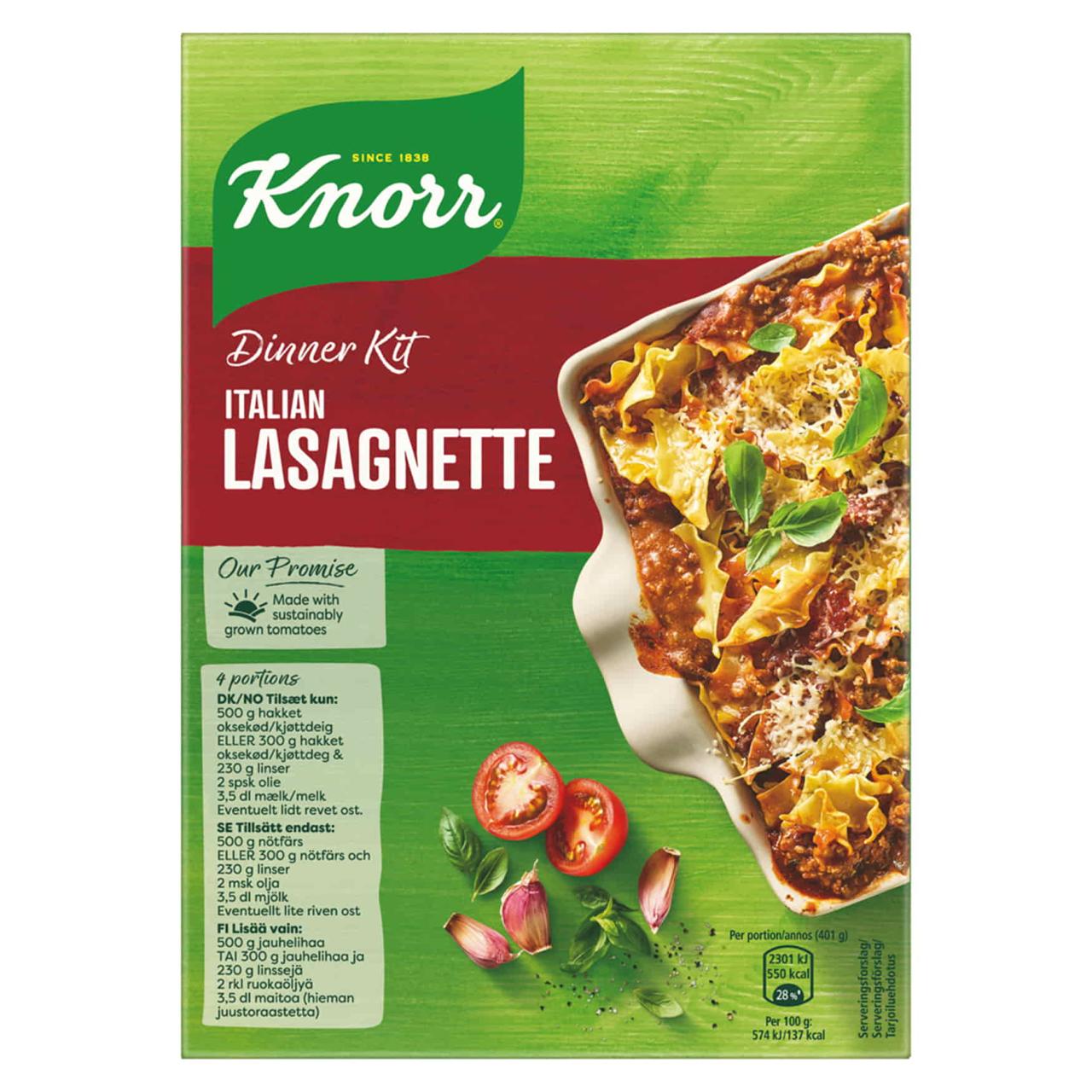 Knorr Dinner Kit Italian Lasagnette 270 g