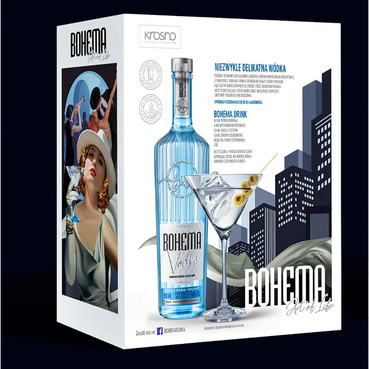 Bohema Vodka 40% 0,5l Geschenkbox