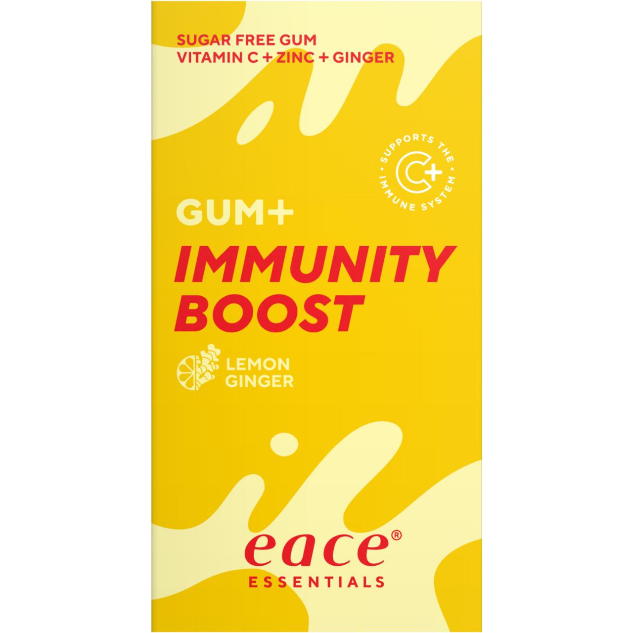 eace Gum+ Immunity Boost Lemon Ginger 20g