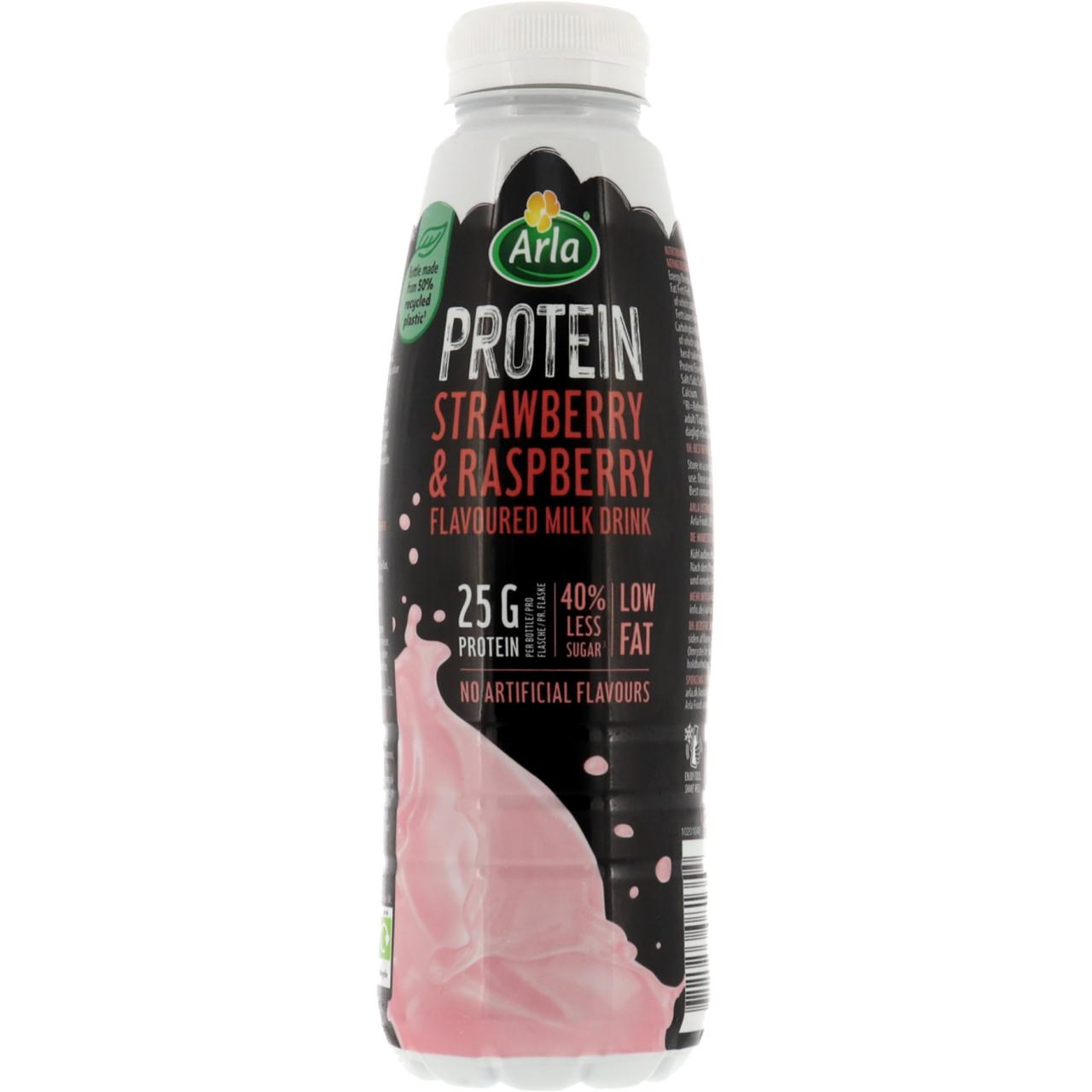 Arla Protein Drink Jord/Hindbær 500ml