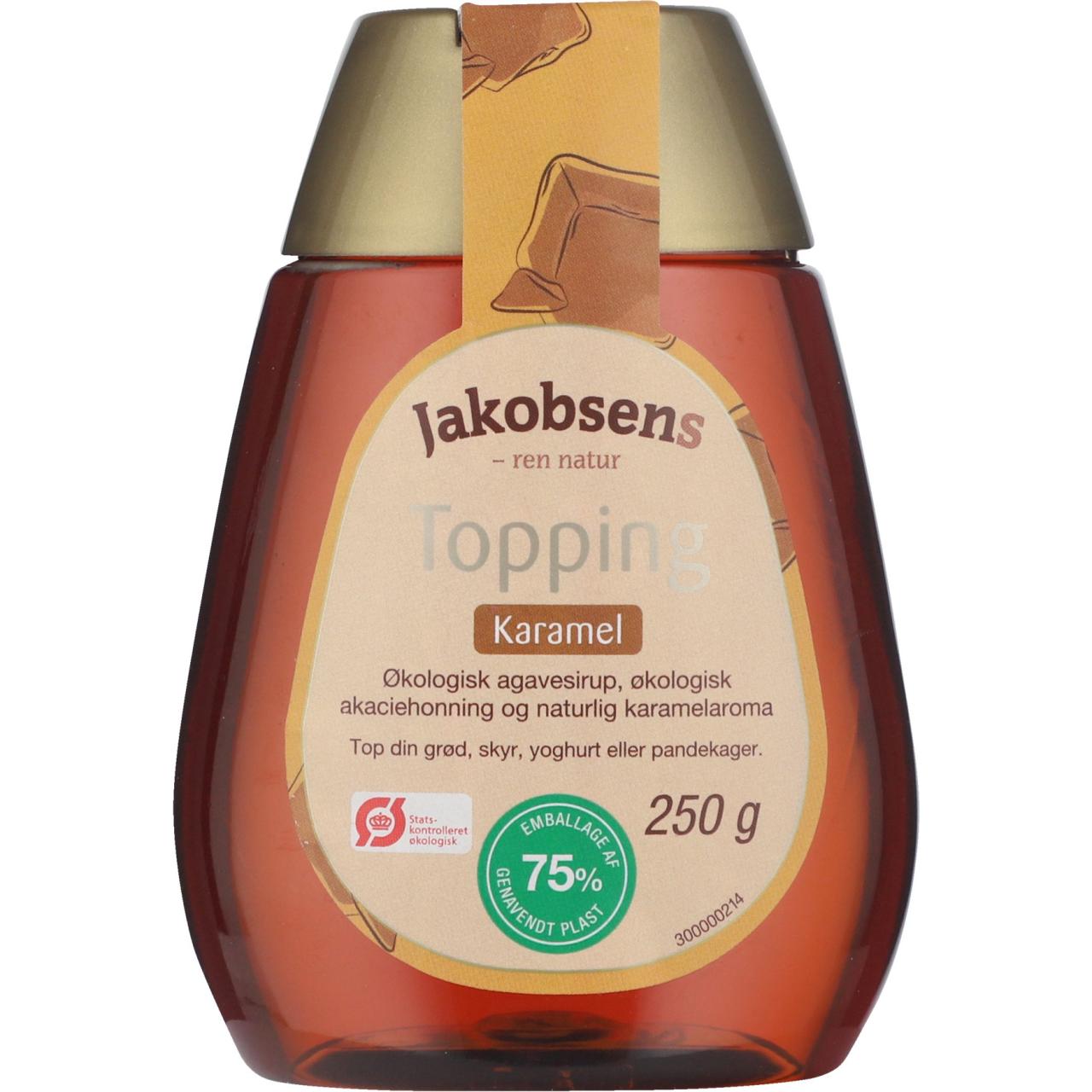 Jakobsens Topping Karamel Øko 250g